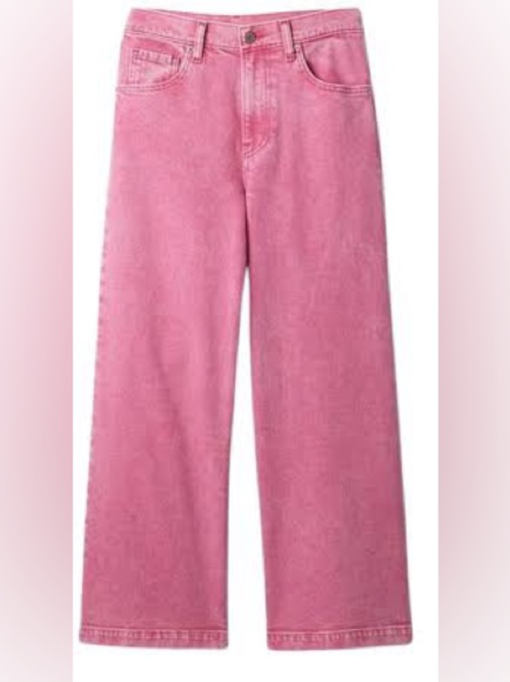 GAP Pink high-rise rise stride ankle jeans